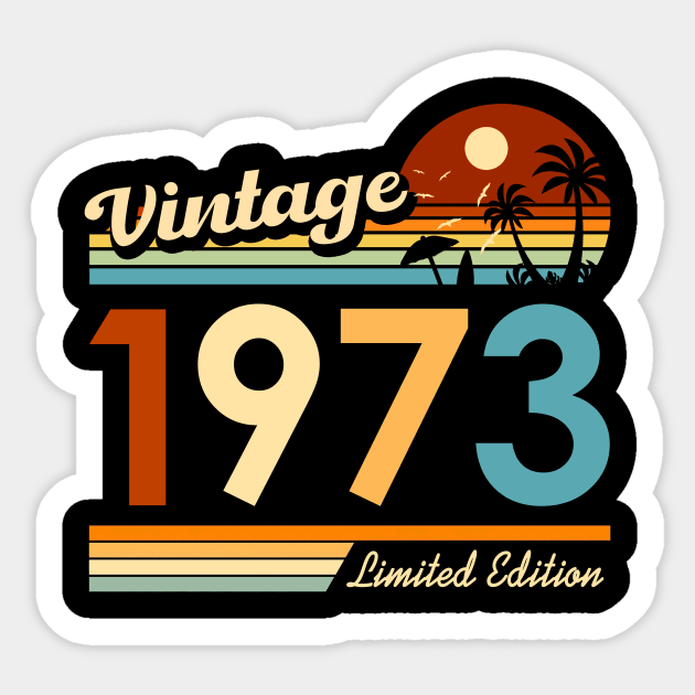 1973 Vintage - Birthday gift Sticker by Fanboy04